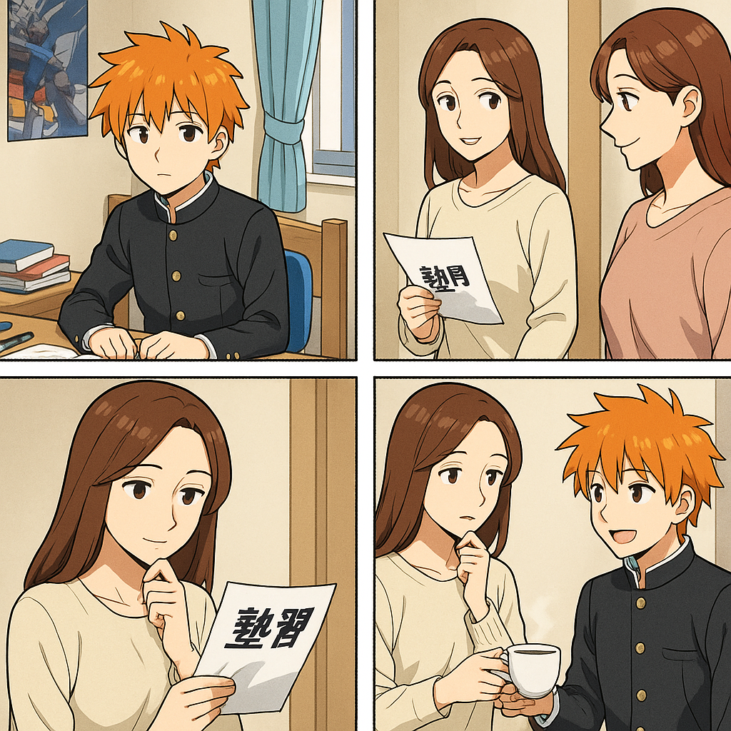 勉強しない中学生と母親の悩み