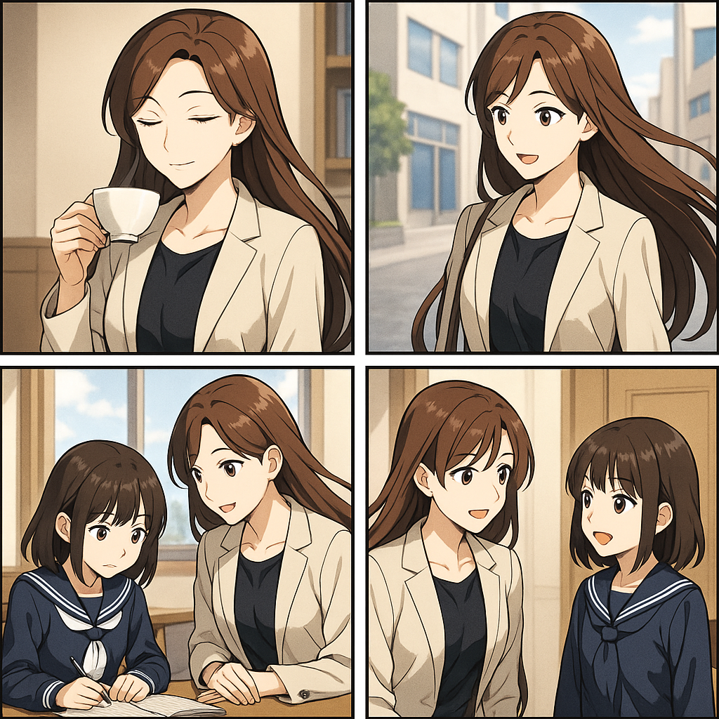 1対１の個別学習塾での授業風景